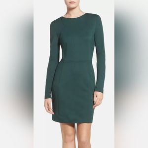 NWOT French Connection Longsleeve Bodycon Dres Green Sz 0